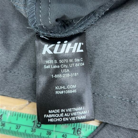 Kuhl Womens Size 8R Grey Zip Thigh Pocket Outdoor Adventure Pants Stretch - Picture 11 of 15